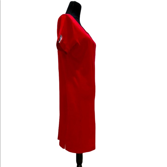 Karen Scott Sport Cotton Ribbon Trim Keyhole Dress - Picture 3 of 7